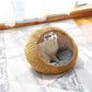 INSTACHEW NESTUO PET BED, Comfortable Bed, Sphere Shaped Pet Bed, Dangaling Toy for Cats, Cat Bed, Bed for Pets, Small Dog Bed