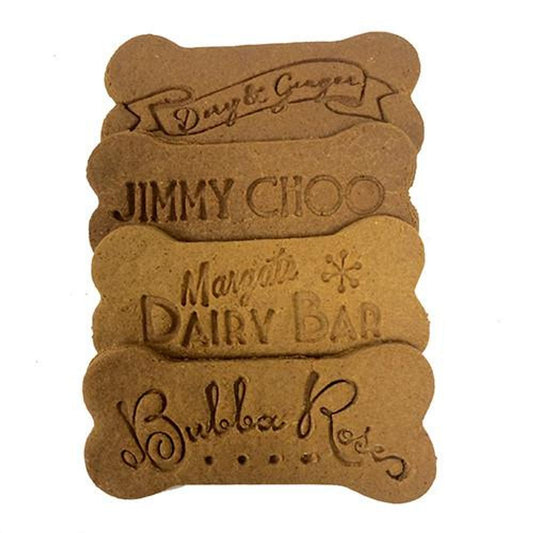 Individually Wrapped Custom Logo Bone WITH YOUR LOGO/DOG'S NAME!