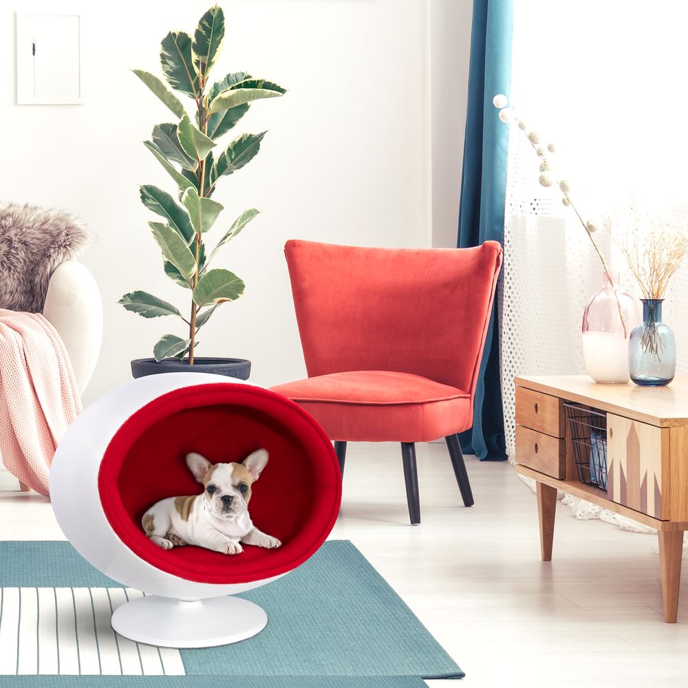 Modern Fiberglass Ball Pet Chair/Bed